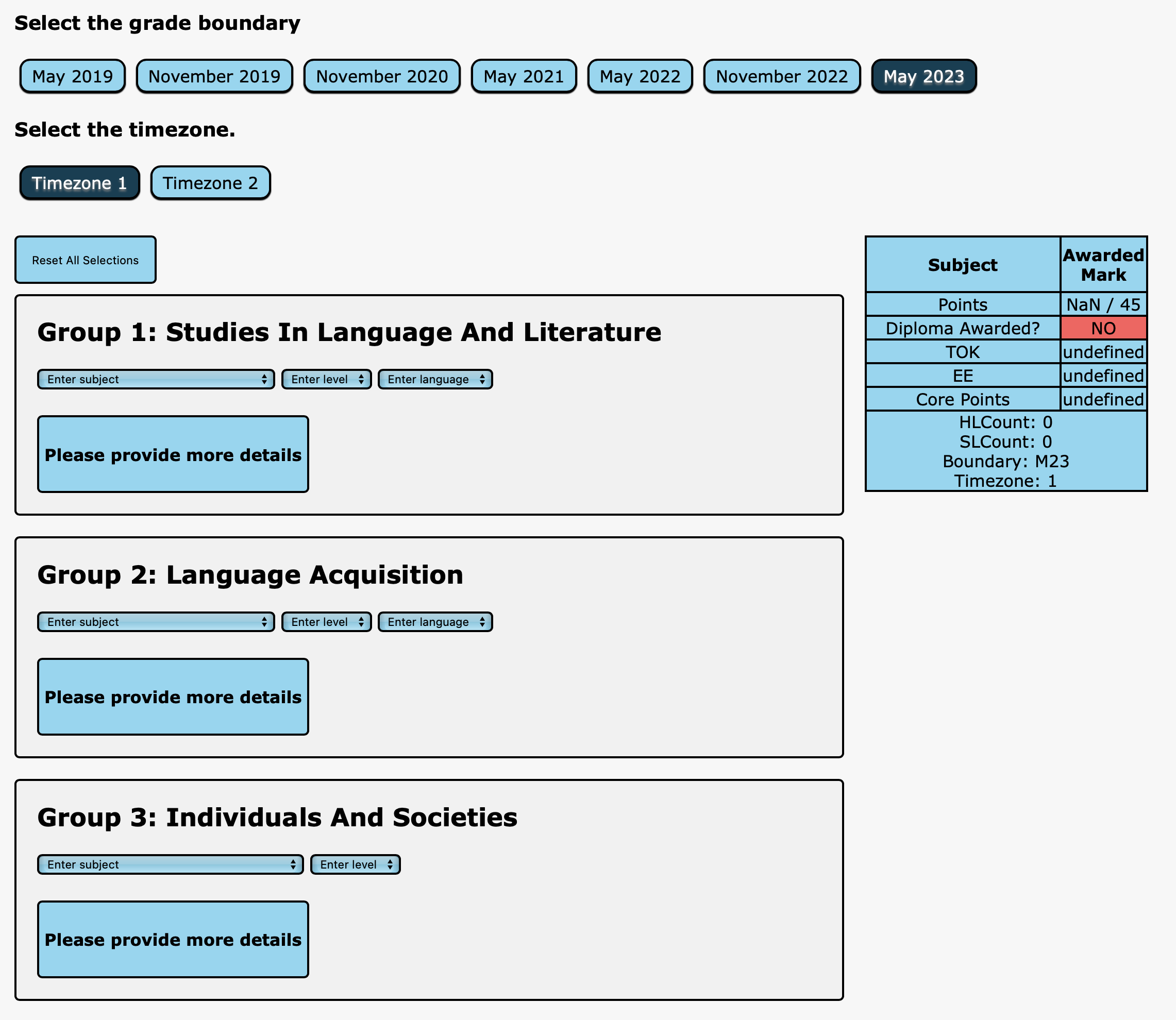 ibpredict.org before redesign